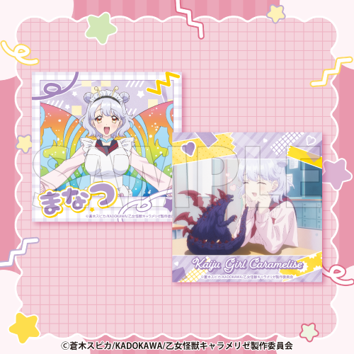 【C賞-2】キラキラスクエアフォト風カード 友里真夏(描き下ろし)