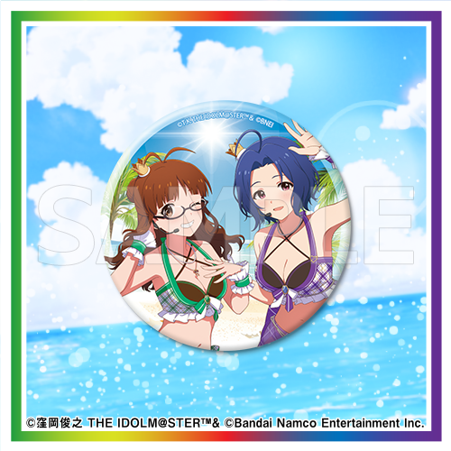 【D賞-7】缶バッジ 秋月律子&三浦あずさ